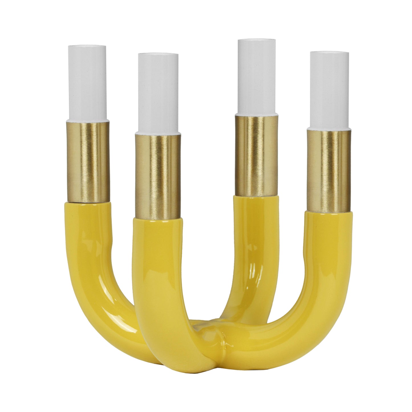 ananya mustard yellow candelabra