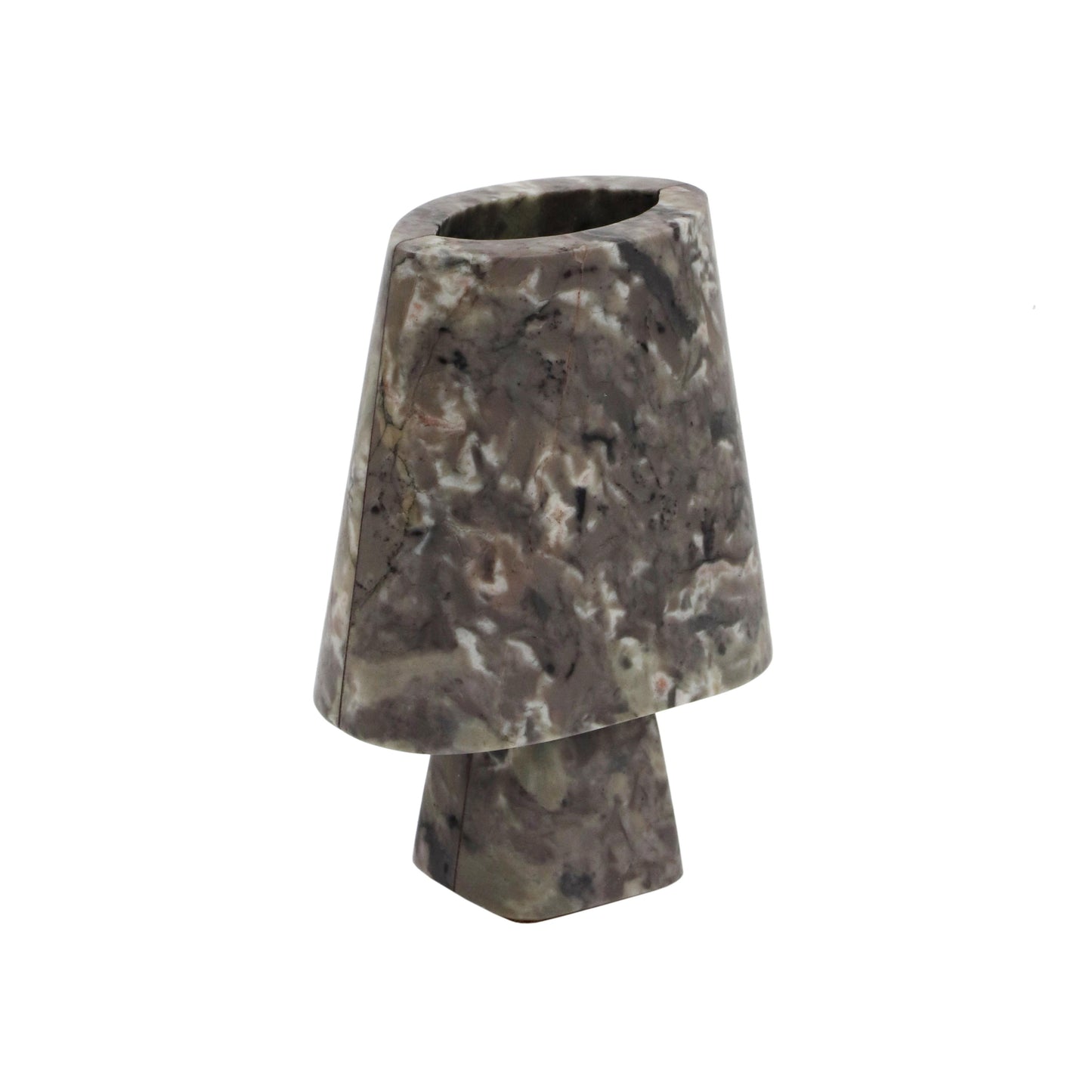 positano grey marble vase - medium