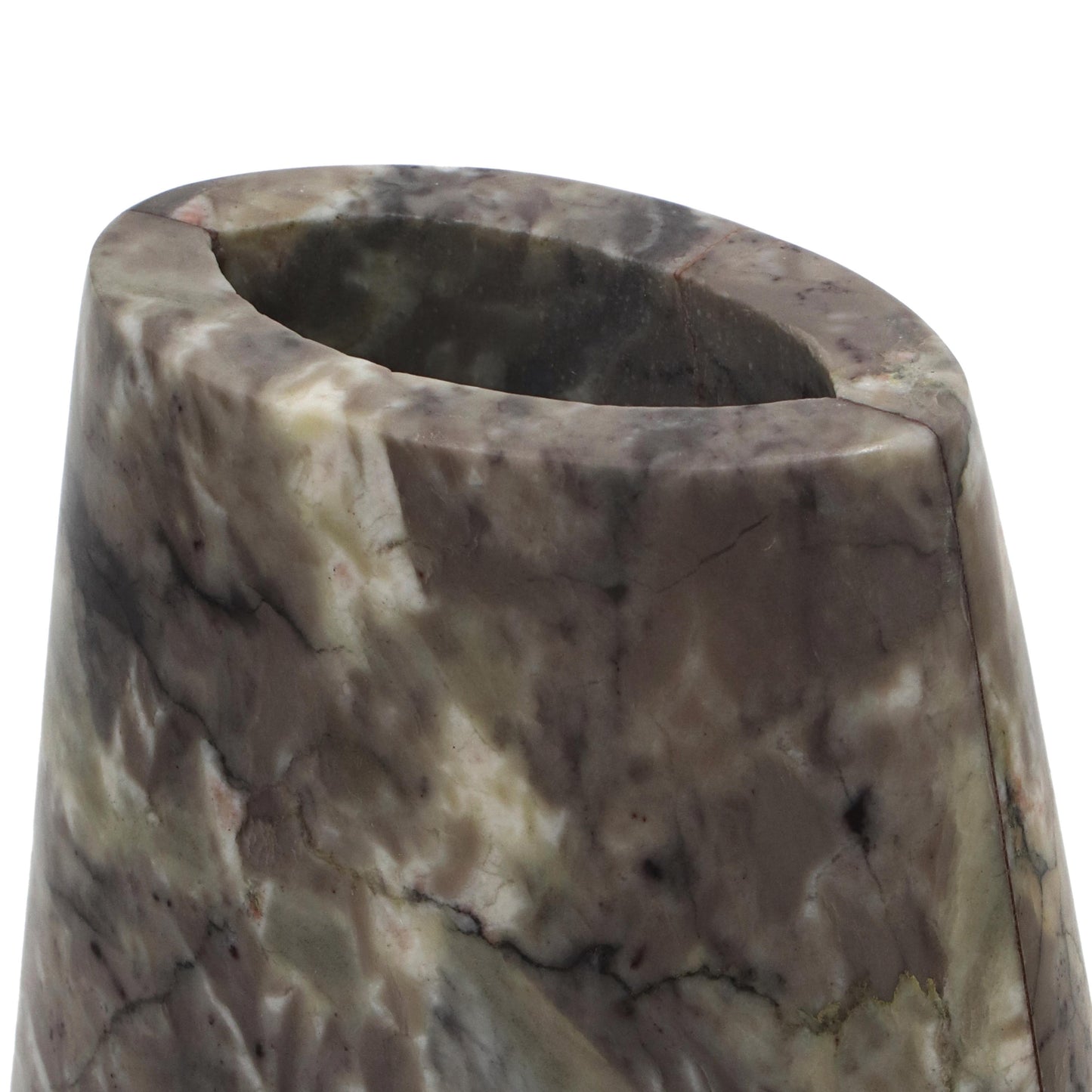 positano grey marble vase - medium