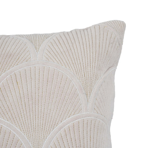 Santana White Woven Cushion