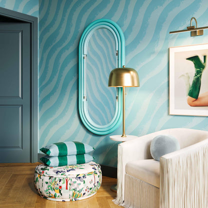 Samara Large Wall Mirror in Blue