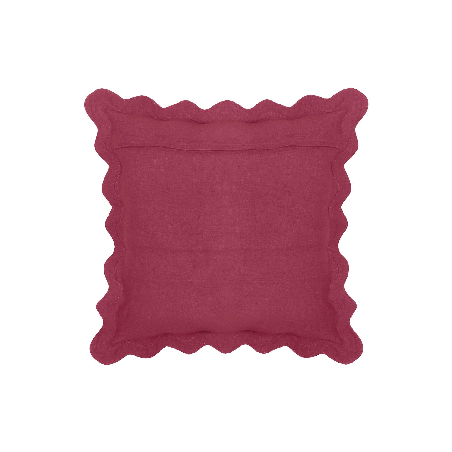 bari edge magenta and pink cotton velvet throw pillow