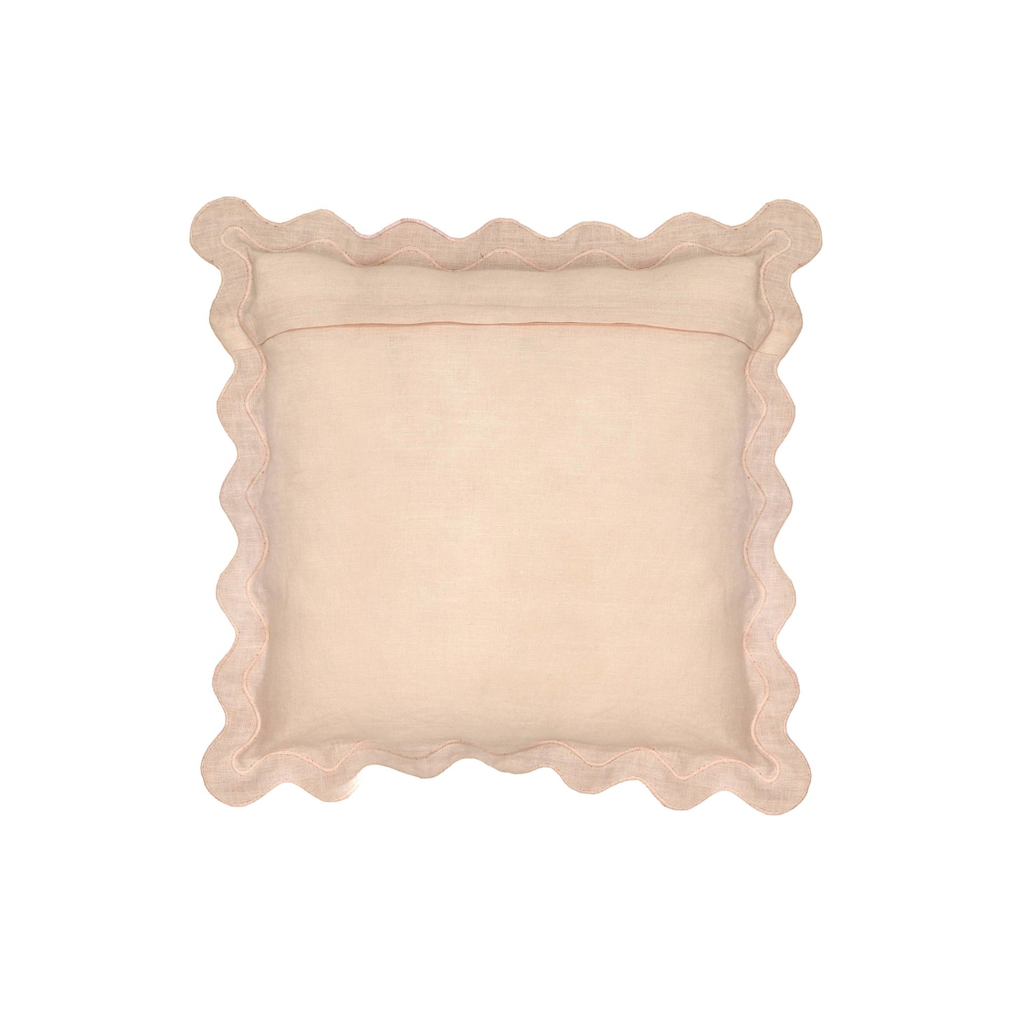 bari edge cream and rust cotton velvet throw pillow