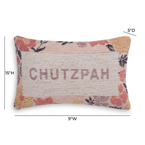 Colette Marais Chutzpah 15"X9" Jacquard Woven Throw Pillow - image 5