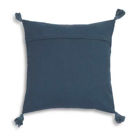 Florence Capri Blossom 20" Printed Cotton Tassel Throw Pillow Cover - image 3