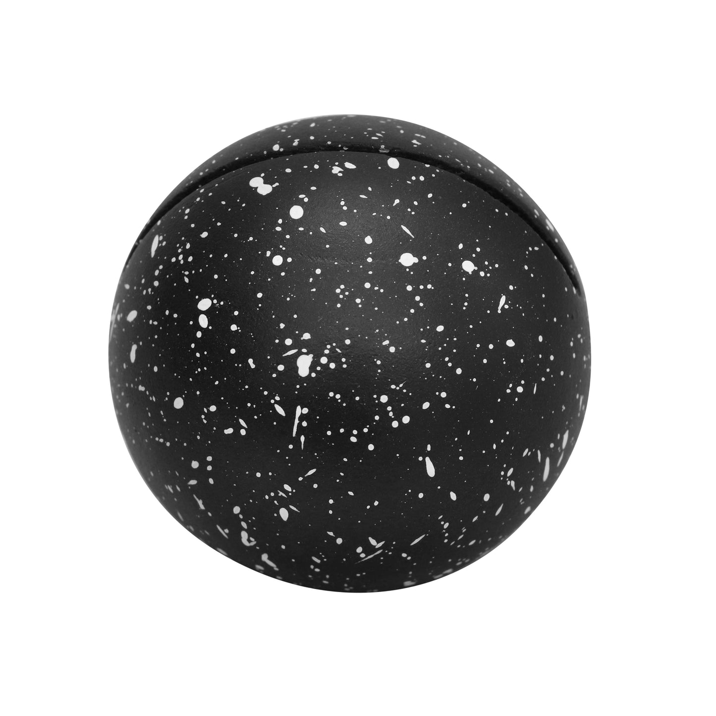 manu speckled black round card holder - set of 4