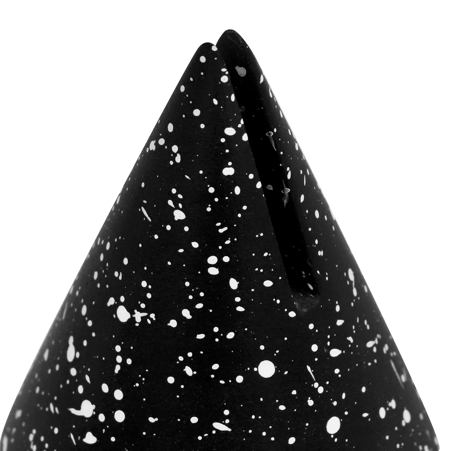 manu speckled black cone card holder - set of 4