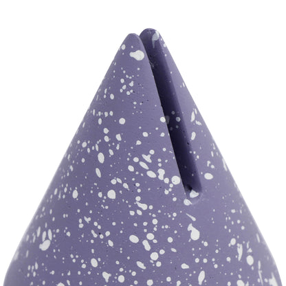 Manu Speckled Purple Cone Card Holder - Set of 4