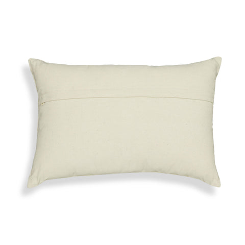 Estelle Capri 24"X16" Embroidered Daisy Wool Throw Pillow - image 3