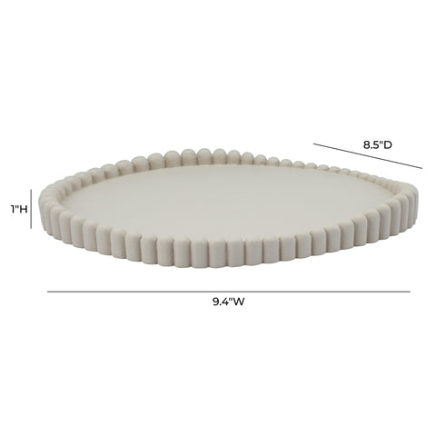 Sabine Arden Cream Catchall Tray - image 4