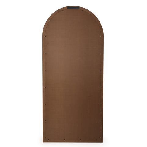 Ines Bellamy 72" Natural Raffia Contract-Grade Floor Mirror - image 5