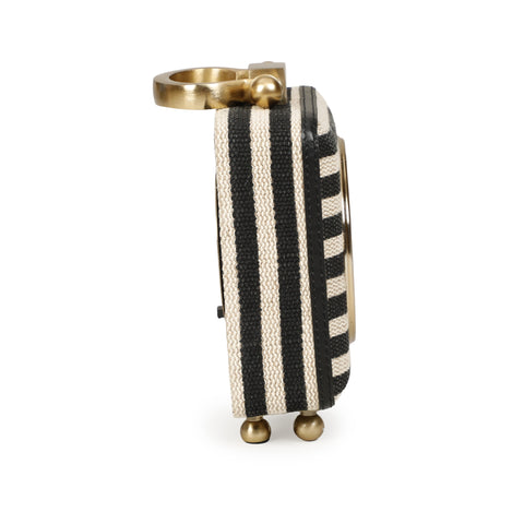 Odette Orleans Black Striped Contract-Grade Standing Accent Clock - image 4