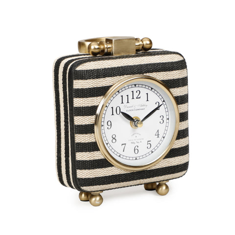 Odette Orleans Black Striped Contract-Grade Standing Accent Clock - image 5
