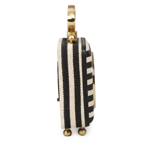 Odette Orleans Black Striped Contract-Grade Standing Accent Clock - image 7