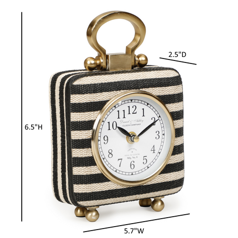 Odette Orleans Black Striped Contract-Grade Standing Accent Clock - image 9