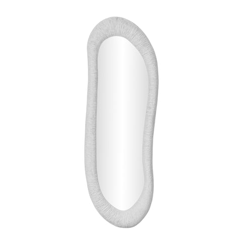 Anais Ravenna 20"X59" Ribbed Faux Stone Floor Mirror - image 3