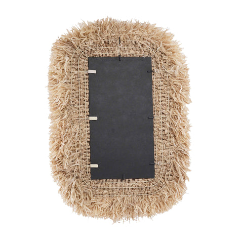 Delphine Ravenna 29.6"x43.4" Natural Sisal Rectangular Wall Mirror - image 3