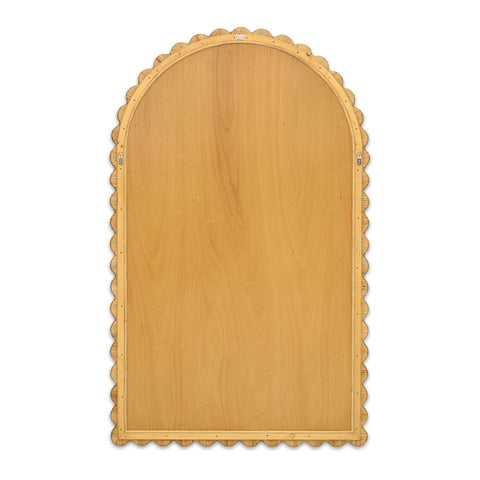Isabelle Beaumont 48"X79" Jumbo Natural Rattan Arched Wall Mirror - image 4