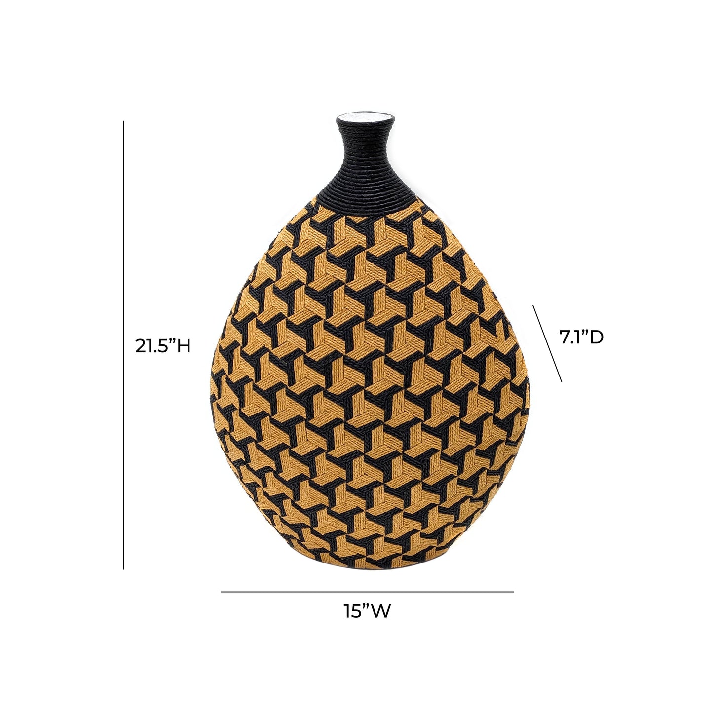 carmel geometric vase