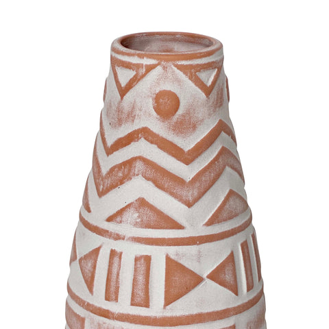Vivienne Devereux Aztec Teardrop Flower Vase in Terracotta - image 3