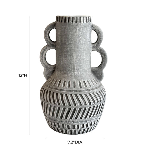 Vivienne Devereux Aztec Handled Flower Vase in Slate - image 4