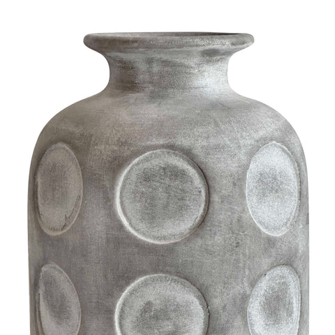 Vivienne Devereux Aztec Tub Flower Vase in Grey - image 3