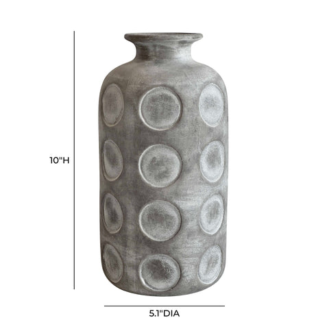 Vivienne Devereux Aztec Tub Flower Vase in Grey - image 4