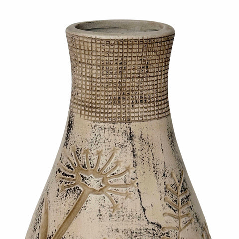 Vivienne Devereux Floral Pattern Vase in Grey - image 3