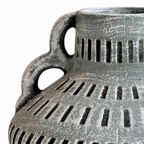 Vivienne Devereux Aztec Wide Flower Vase in Blue - image 3