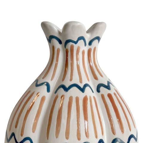 Celeste Chantilly Ceramic Roman Coral Vase - image 3