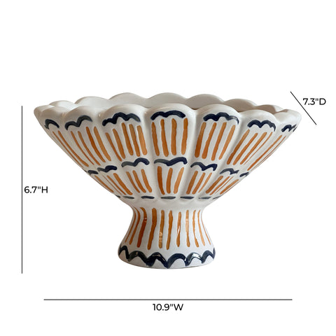 Celeste Chantilly Ceramic Roman Coral Bowl - image 4