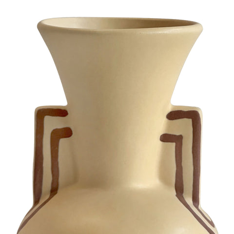 Celeste Chantilly Ceramic Line Art Trumpeter Vase - image 3