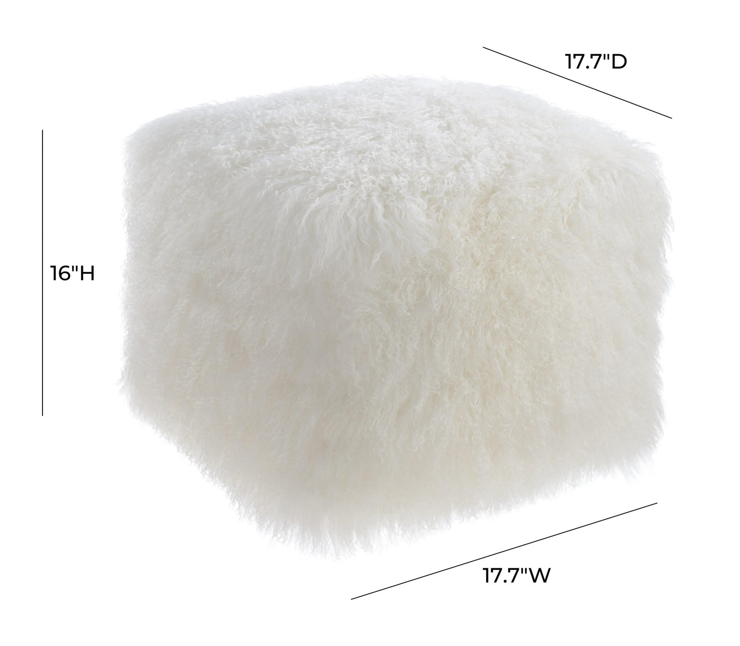 morse sheep white pouf