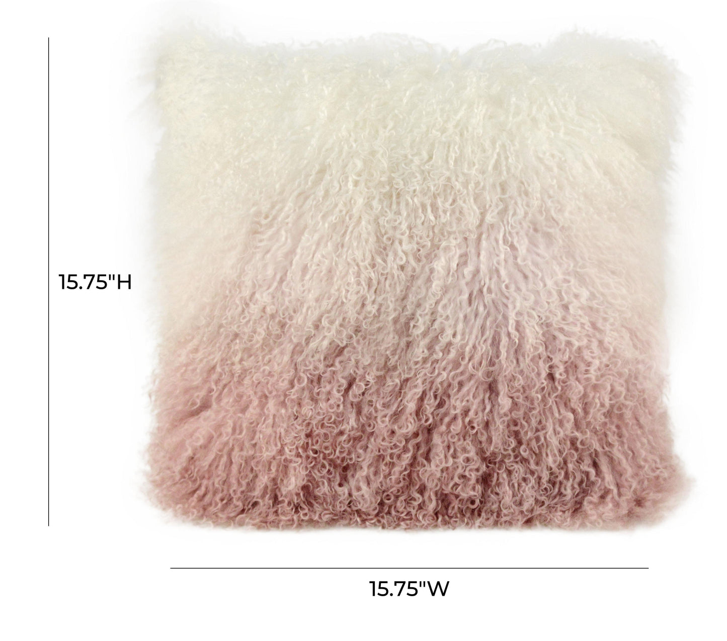 morse sheep pillow white to blush