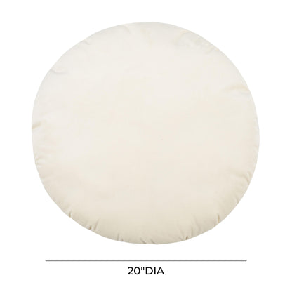 Lally 20 Inch Cream Velvet Pillow