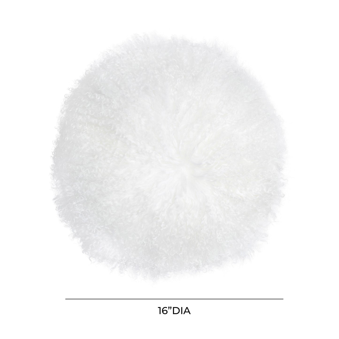 gloria zealand white sheepskin 16 inch round pillow