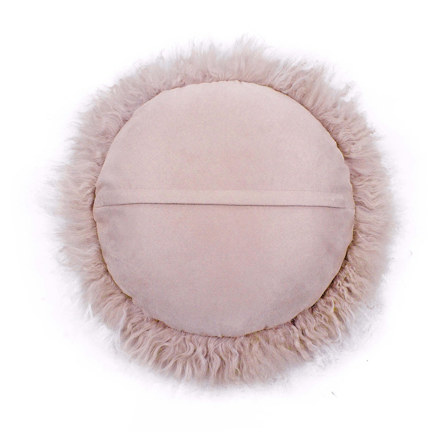 palani 16 inch genuine tibetan lamb fur round pillow