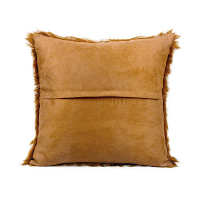 Hanim 18 Inch Genuine Goatskin Square Pillow