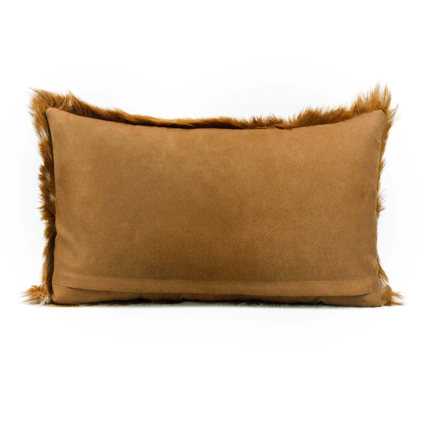 hanim 20 inch genuine goatskin lumbar pillow