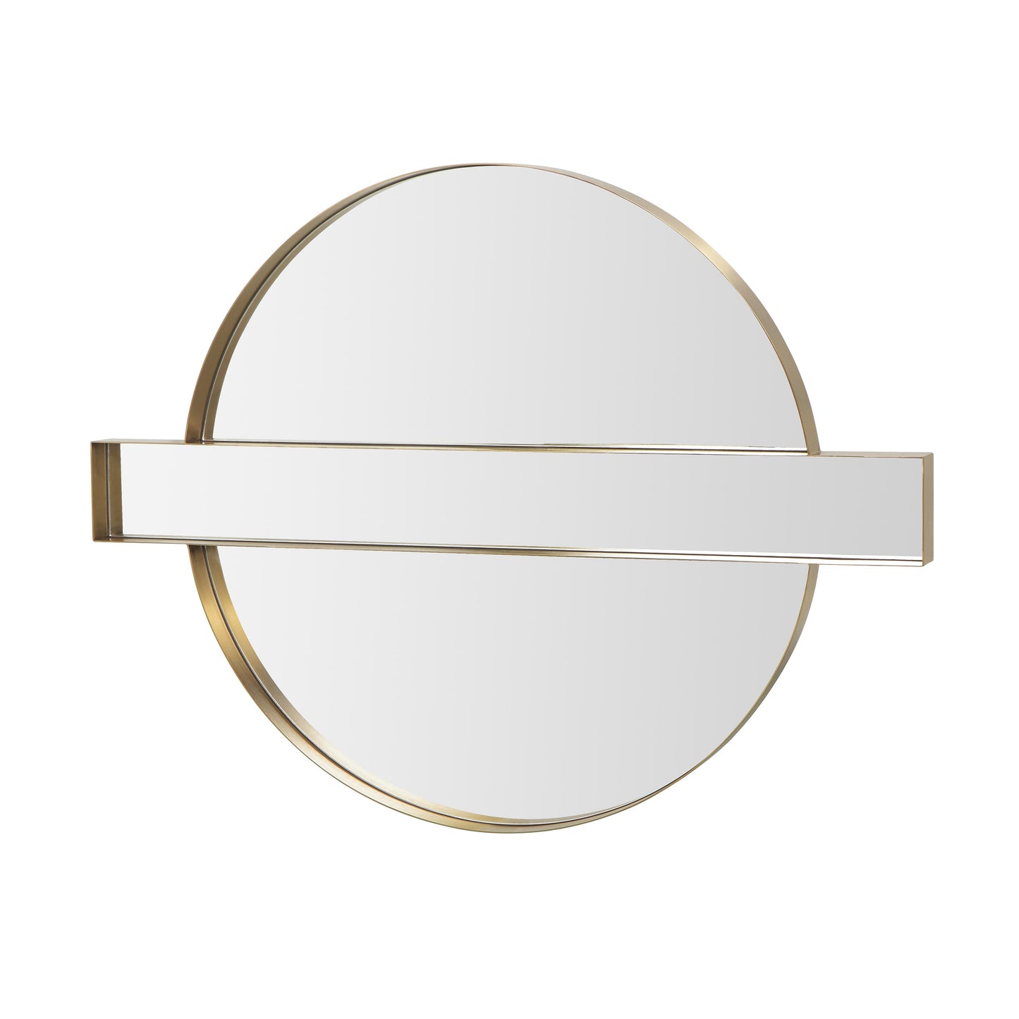 mariel gold round wall mirror