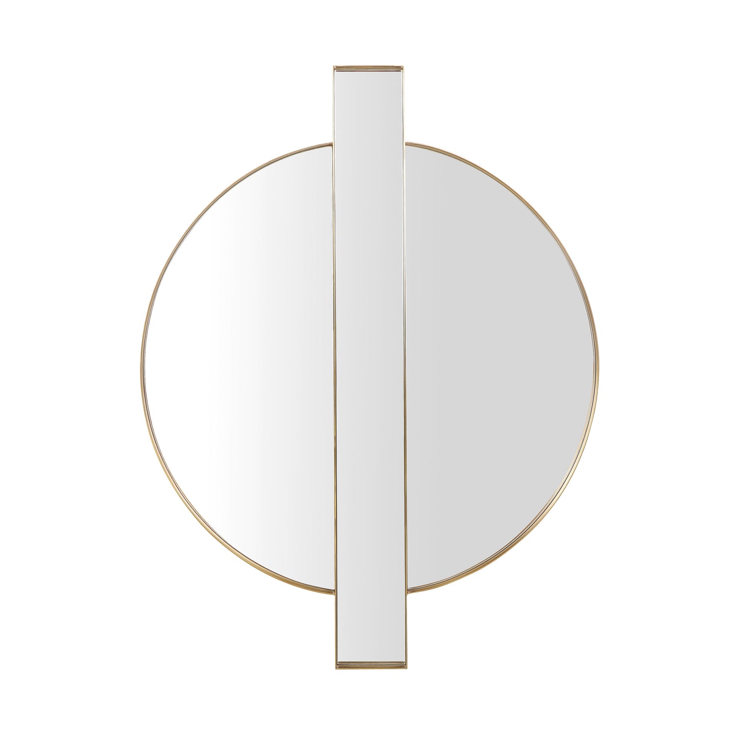 mariel gold round wall mirror