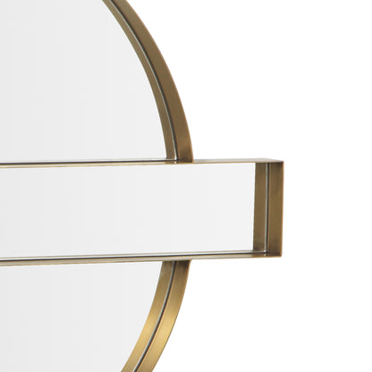 Mariel Gold Round Wall Mirror