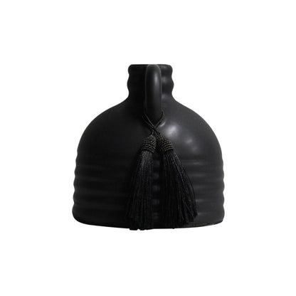 Noire Black Ceramic Vase