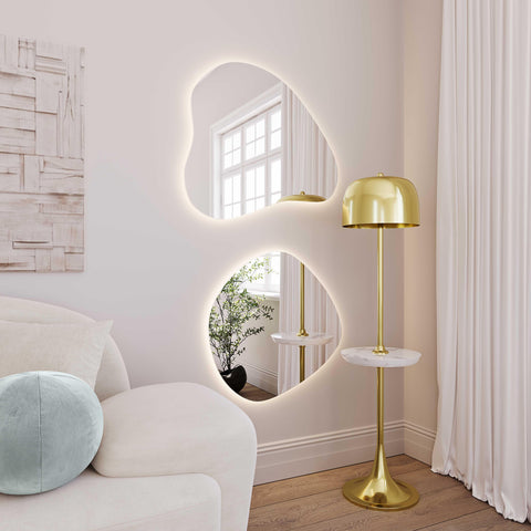 Audrey LED Teardrop Wall Mirror