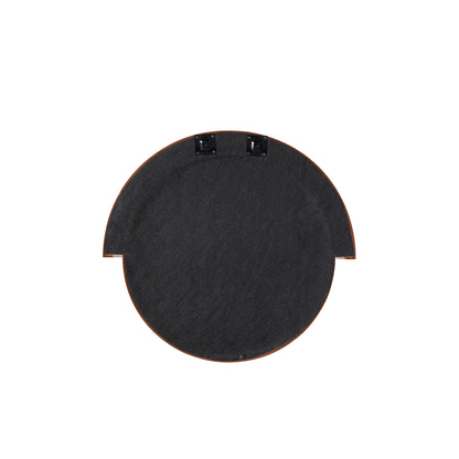 Potter Terracotta Velvet Round Wall Mirror