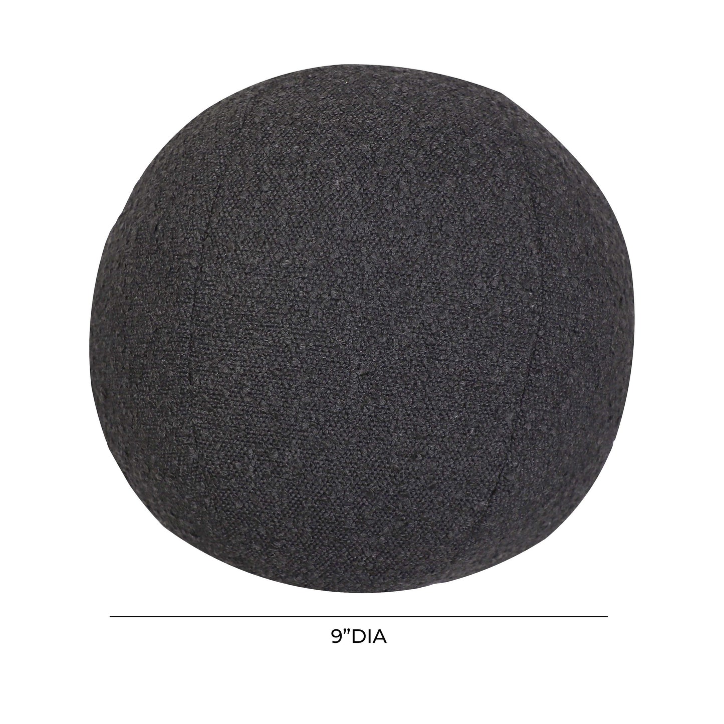 kylie black boucle 9" pillow