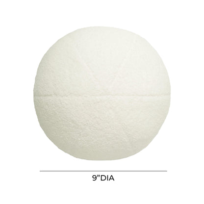 Kylie Cream Vegan Shearling 9" Pillow