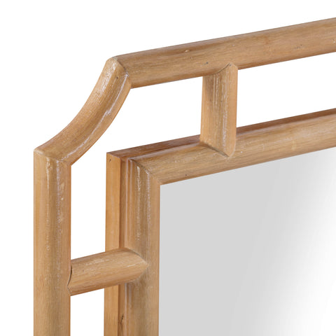 Margaux Chantilly 24"x32" Natural Rattan Wall Mirror - image 4