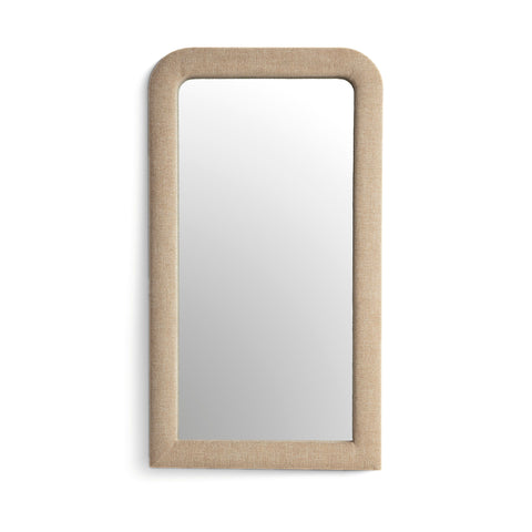 Odette Loire 43"X78" Upholstered Oversized Floor Mirror - image 1