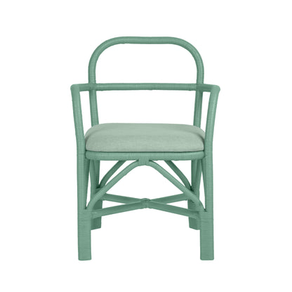 Smooch Green Rattan Dining Chair